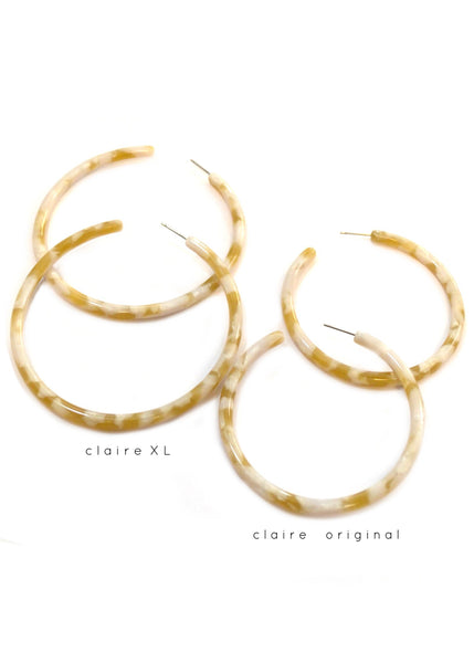 Claire⎜XL Resin Hoops