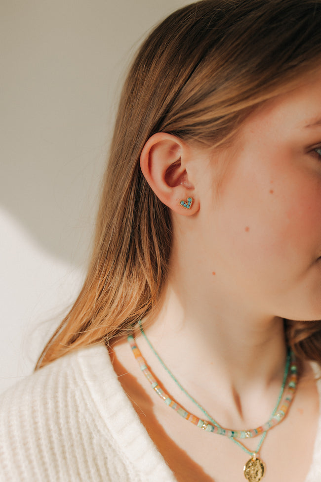 Mini Heart Studs