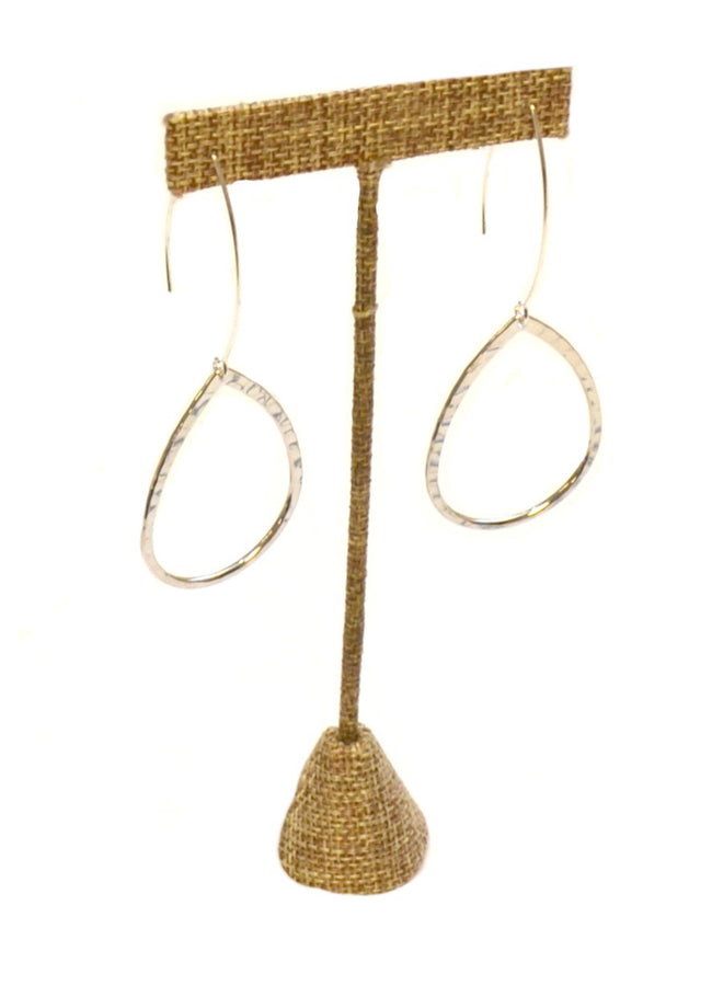 Hammered Teardrop on V