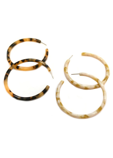 Claire⎜XL Resin Hoops
