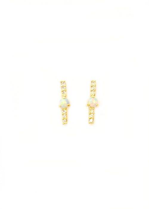 Opal Center Bar Stud