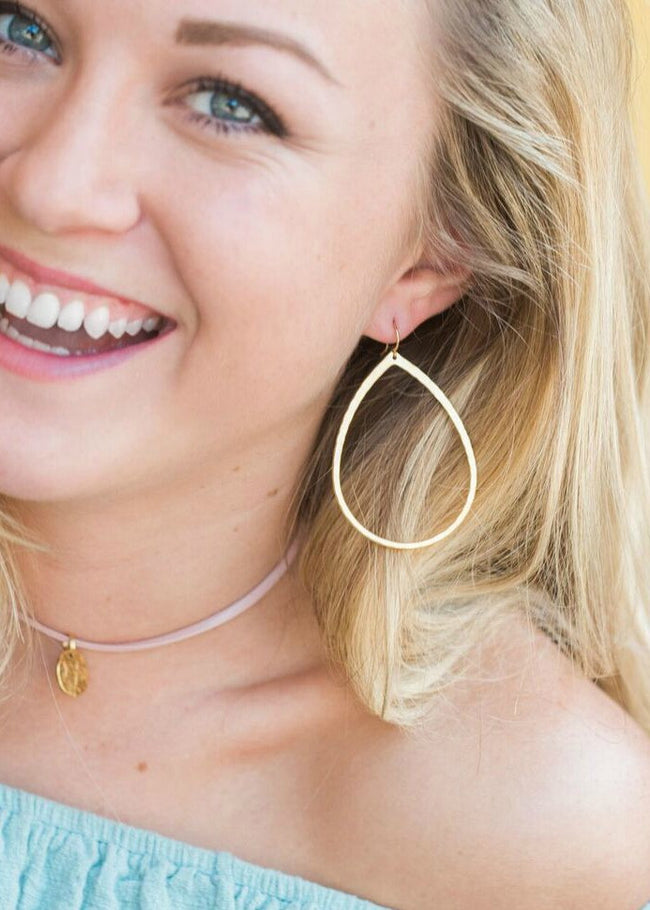 Hammered Teardrops